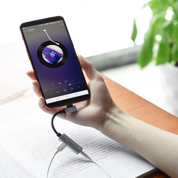 Переходник Hoco LS19 USB Type-C 3.5мм аудио конвертер