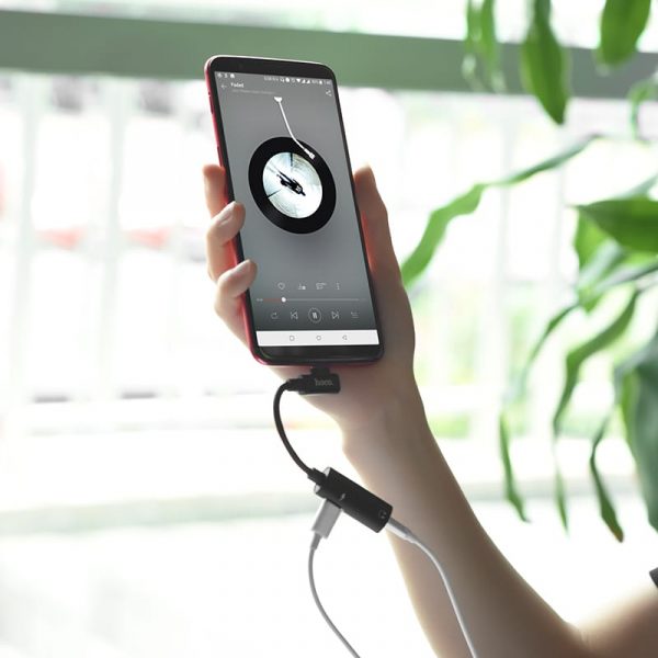 Переходник Hoco LS19 USB Type-C 3.5мм аудио конвертер