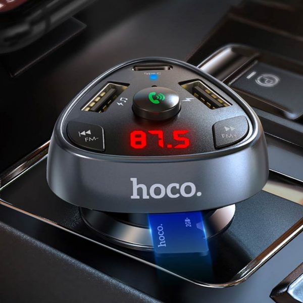 Автомобильное зарядное FM-трансмиттер Hoco E51