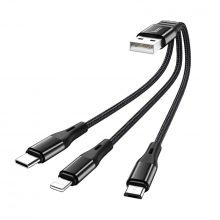 Кабель зарядки MicroUSB, Type-C, Lightning Hoco X47