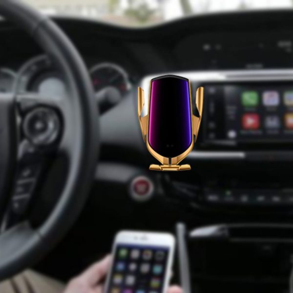 Автодержатель с беспроводной зарядкой USLION UC9510