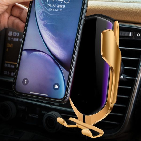 Автодержатель с беспроводной зарядкой USLION UC9510