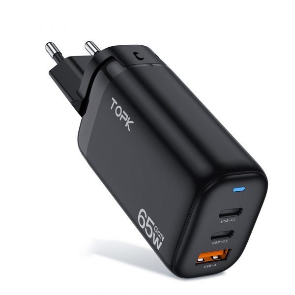 GaN сетевое зарядное устройство TOPK B314P 65W