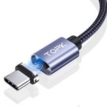 Магнитный USB кабель для зарядки телефона TOPK AM45