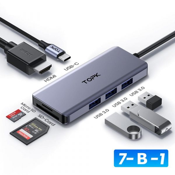USB-hub концентратор TOPK LH71