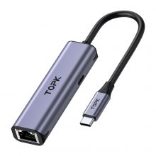 USB-hub сетевой адаптер TOPK LH21