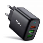 Сетевое зарядное устройство TOPK B15-A3 3xUSB 30W