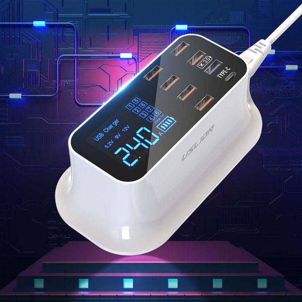 Сетевое зарядное устройство USLION US0112 8xUSB