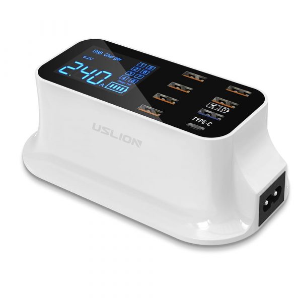 Сетевое зарядное устройство USLION US0112 8xUSB