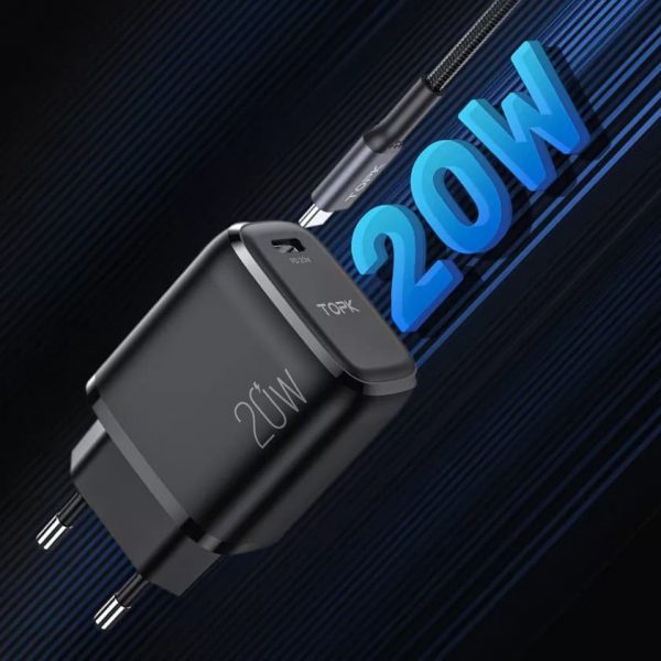 Сетевое зарядное устройство TOPK B110P 20W PD3