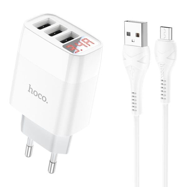 Сетевое зарядное устройство Hoco C93A 17W 3xUSB