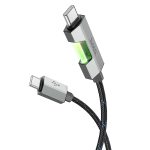 Кабель зарядки и синхронизации Hoco U123 1.2M, 60W