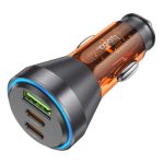 Автомобильное зарядное Hoco NZ12D 60W/3A, PD/QC