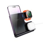 Беспроводное зарядное 3 в 1 Hoco CQ19, 15W Qi