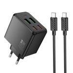 Мережеве зарядне Hoco CS19A | 2USB/2Type-C, 65W/3A, PD/QC