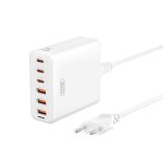 Сетевое зарядное XO GaN L133 |1.5M, 3USB/3Type-C, 75W/3A, PD/QC