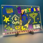 Светодиодная доска для рисования + ночник DIY Lamp с USB | 20*30 см + фломастеры